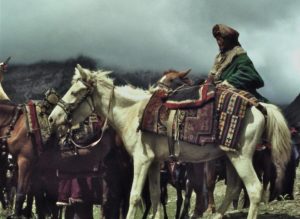 During Yartung Festival ,Muktinath, Mustang in 1978. Photo: Ed van der Kooy 