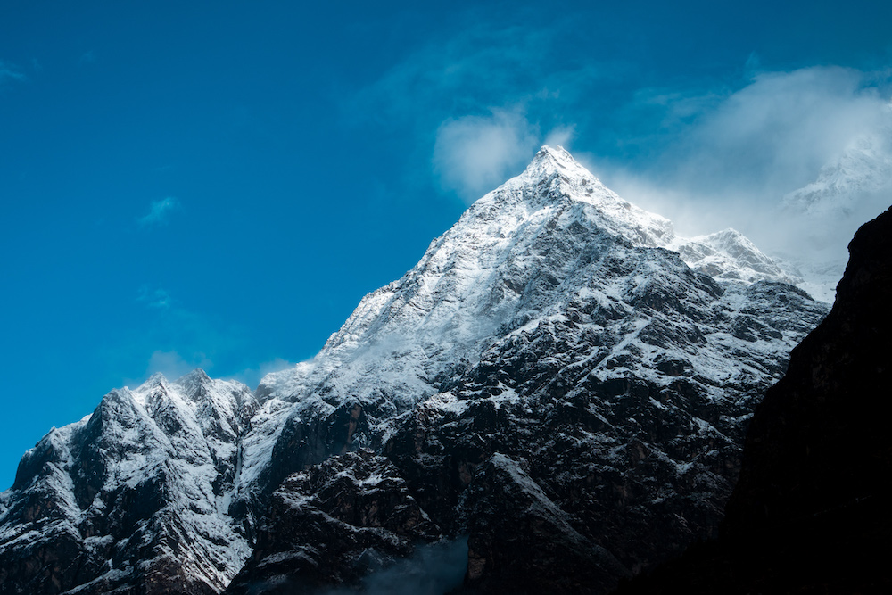 Mighty Himalayas seen during Tsho Rolpa Trek.