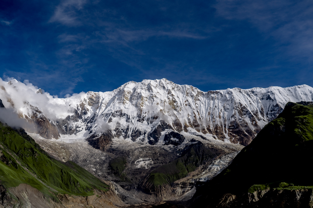Panoramic view of the Mountains from ABC. Photo: Abhishek Dhakal