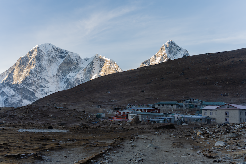 Lobuche Village is a small Sherpa town on the way to Everest Base Camp, Nepal. at around 4940m.