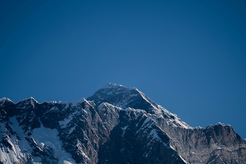 Mount Everest seen from Tengboche.