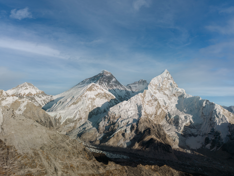 Mount Everest seen from Kalapatthar. 