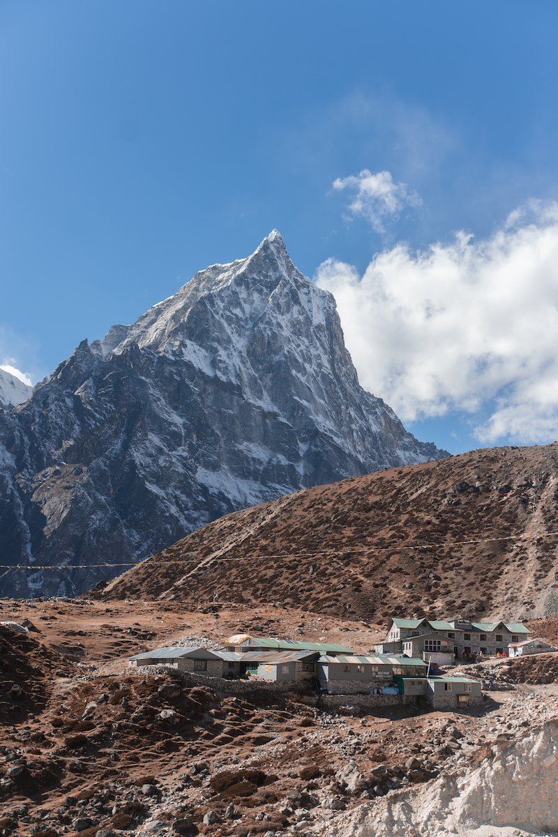 Thukla, also known as Dughla, is a small settlement located at an altitude of around 4,620 meters (15,157 feet) in the Khumbu region of Nepal.