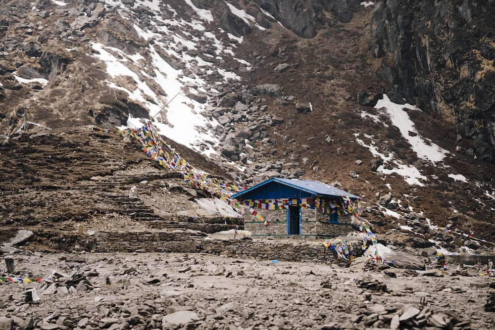 A temple beside Bhairabkunda at Sindhupalchok is dedicated to Lord Bhairab, a fierce form of Lord Shiva, and holds great spiritual significance for pilgrims visiting the region.