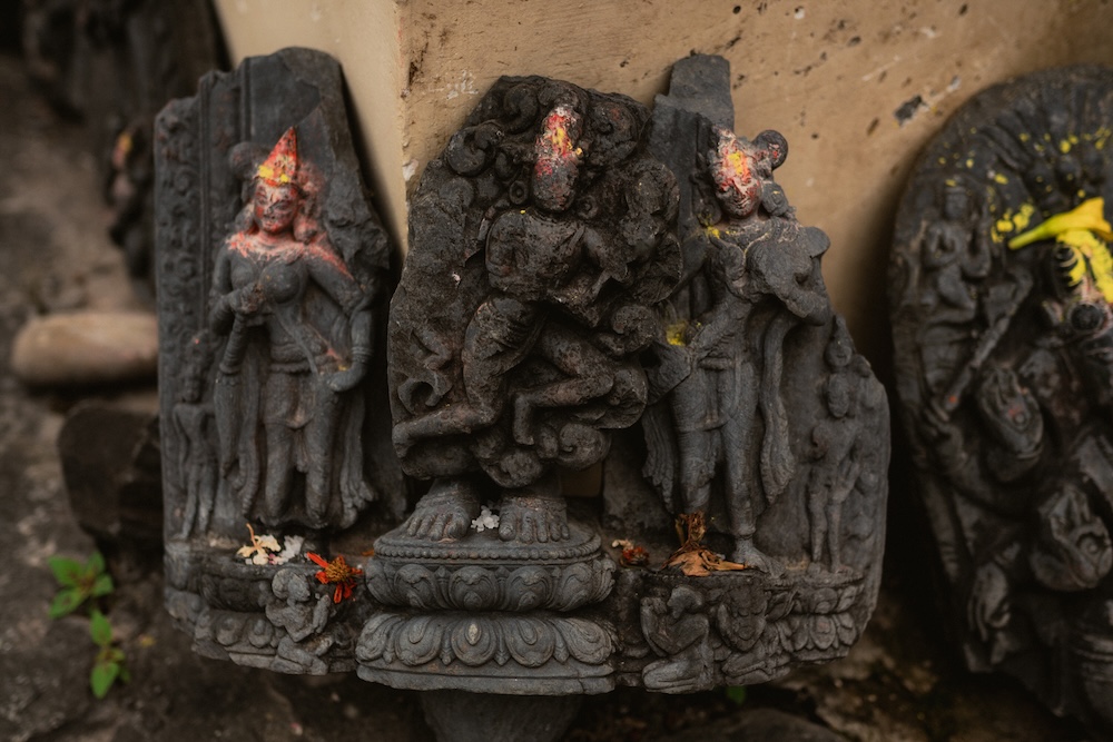 Ancient stone sculptures continue to emerge from beneath the soil, revealing Simraungadh's rich archaeological heritage.