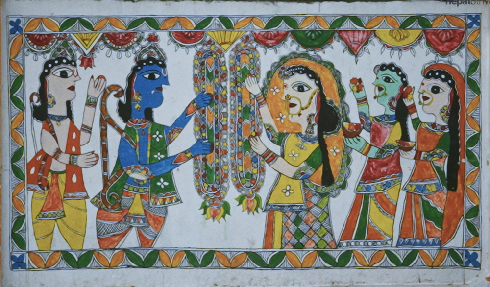 Mithila Art is a vibrant expression of the region's rich cultural heritage and storytelling tradition.