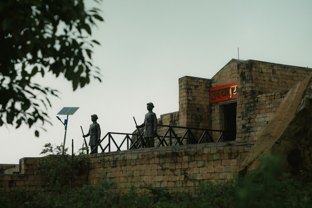 Standing guard at the gateway to Udayapur Gadhi's rich history.