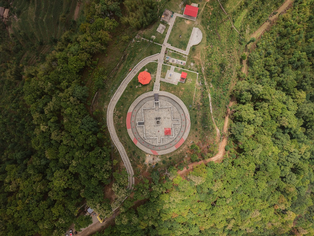 Udayapur Gadhi from above—where history stands tall amid Nepal's rolling hills.